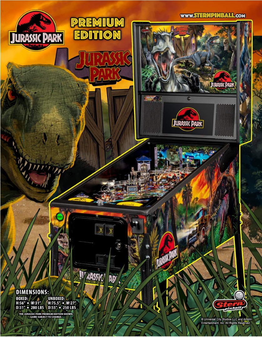 Pinball - Stern Jurassic Park Premium 2022